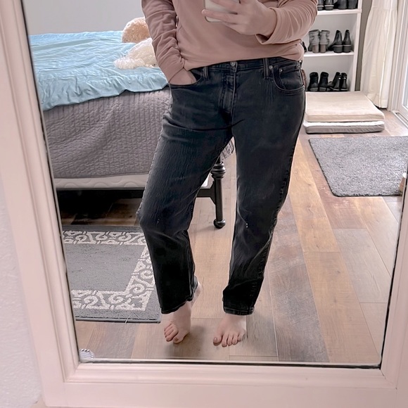 Vintage Levi’s 569 Relaxed Loose Fit Jeans Black Sits Below Waist 33 x 32 - Picture 3 of 16